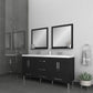 Ripley 67 inch Double Bathroom Vanity Black