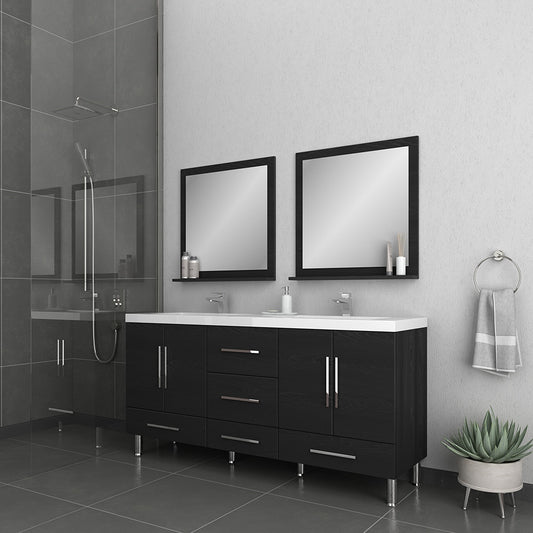Ripley 72 inch Double Bathroom Vanity Black