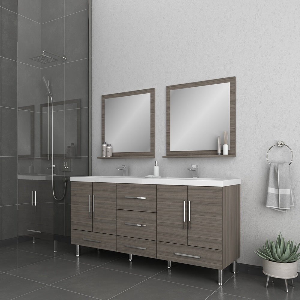 Ripley 67 inch Double Bathroom Vanity Gray