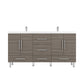 Ripley 67 inch Double Bathroom Vanity Gray