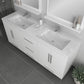 Ripley 67 inch Double Bathroom Vanity White