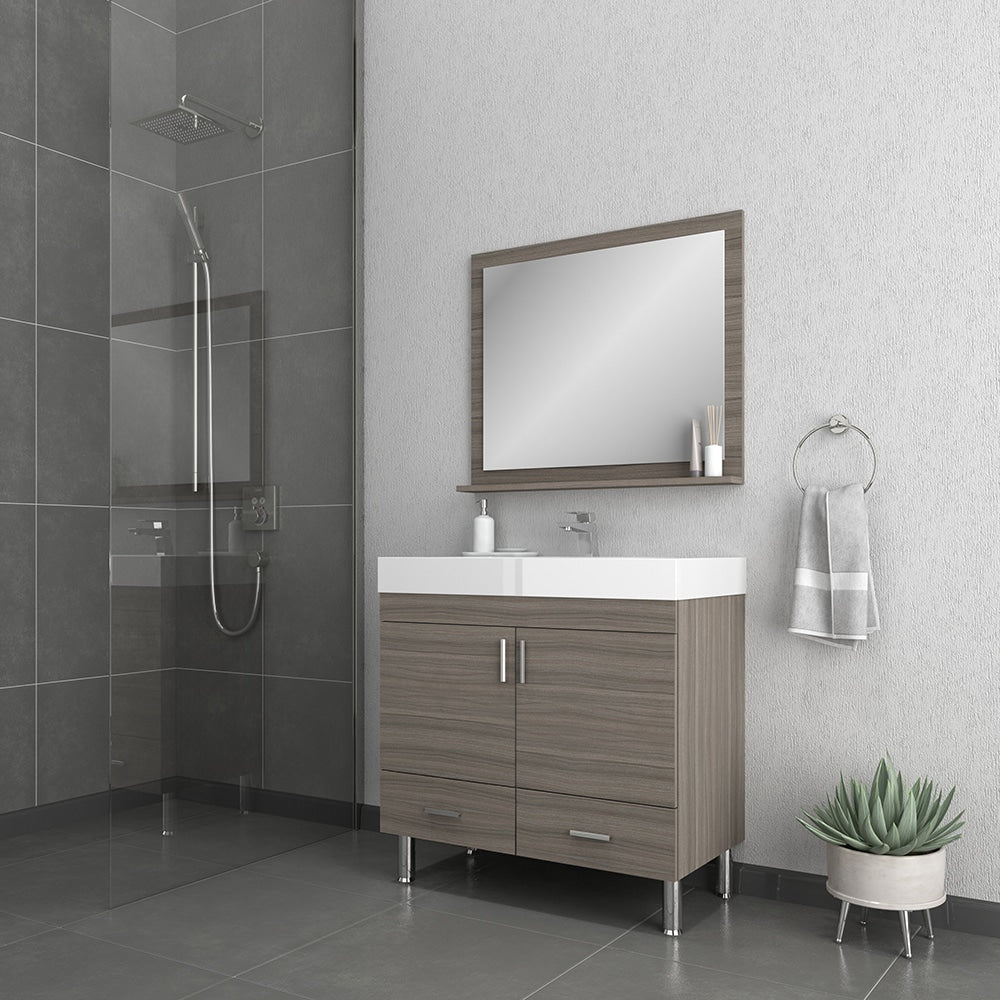 Ripley 36 inch Modern Bathroom Vanity Gray