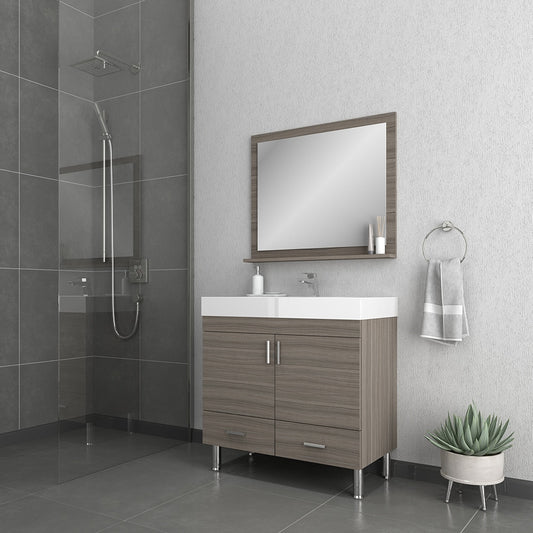 Ripley 36 inch Modern Bathroom Vanity Gray