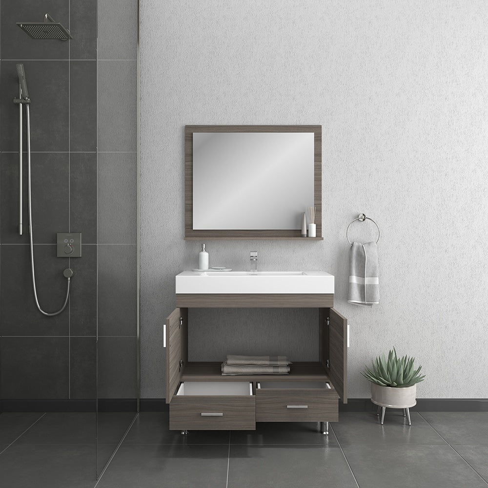 Ripley 36 inch Modern Bathroom Vanity Gray