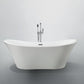 Ancona 71 in. Freestanding Bathtub in Glossy White