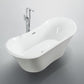 Ancona 71 in. Freestanding Bathtub in Glossy White