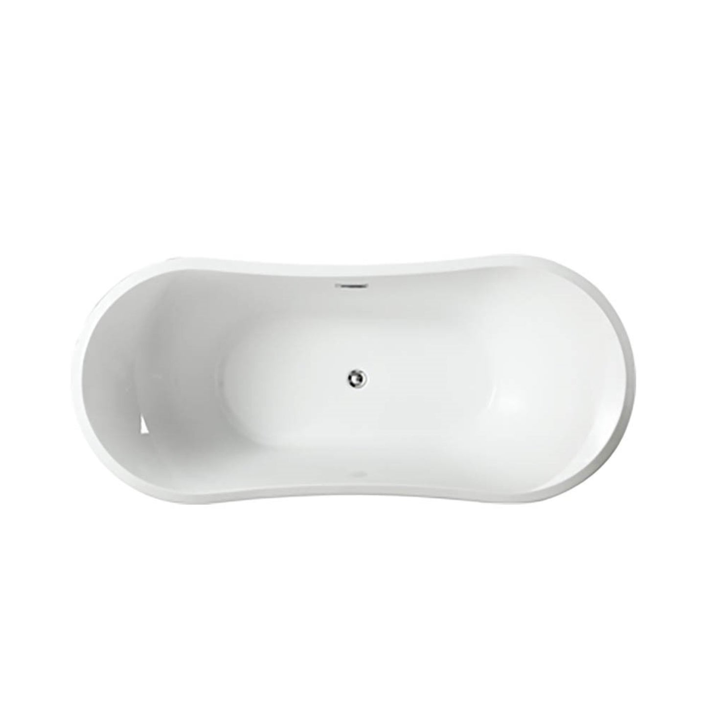 Ancona 71 in. Freestanding Bathtub in Glossy White