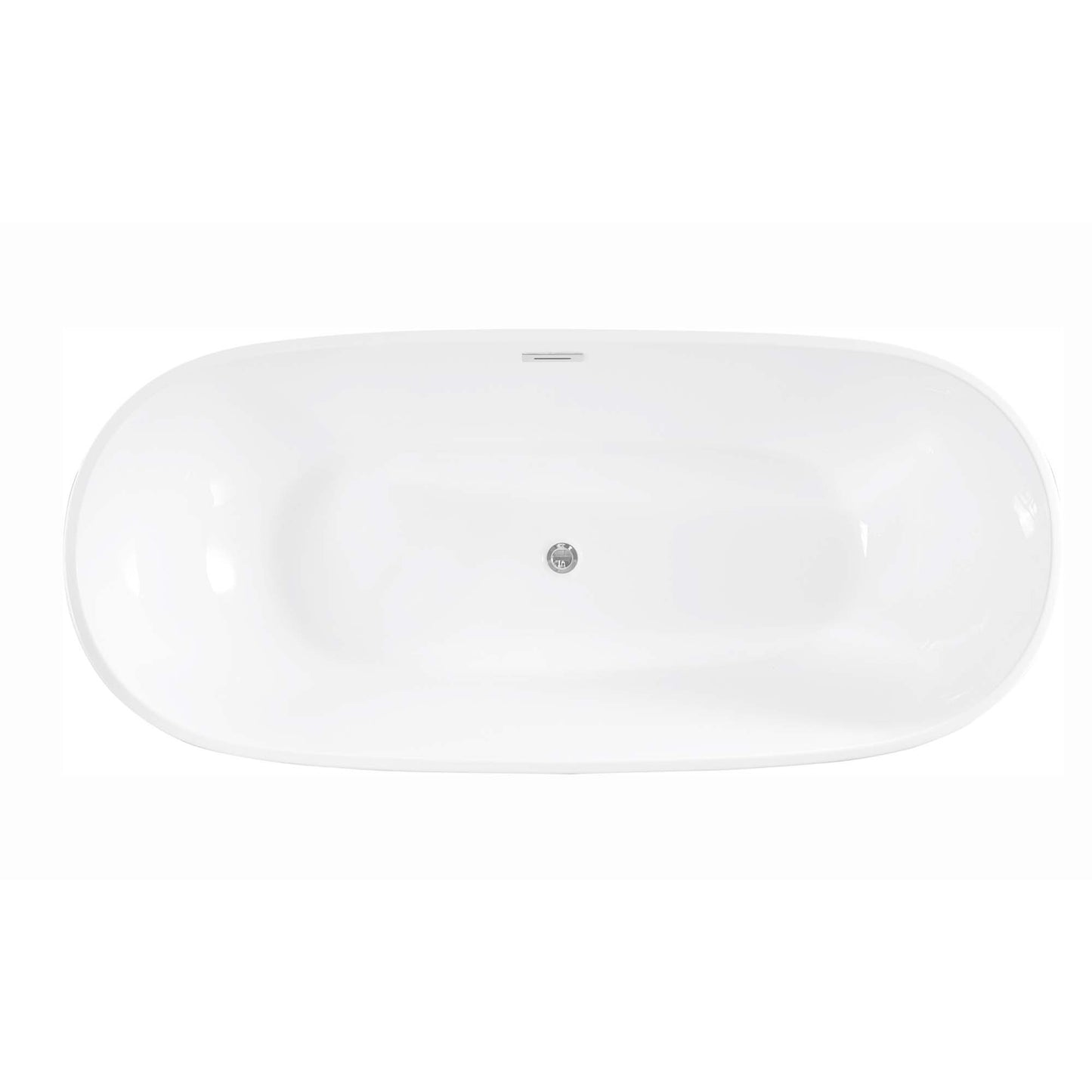 Como 71 inch Freestanding Bathtub in Glossy White