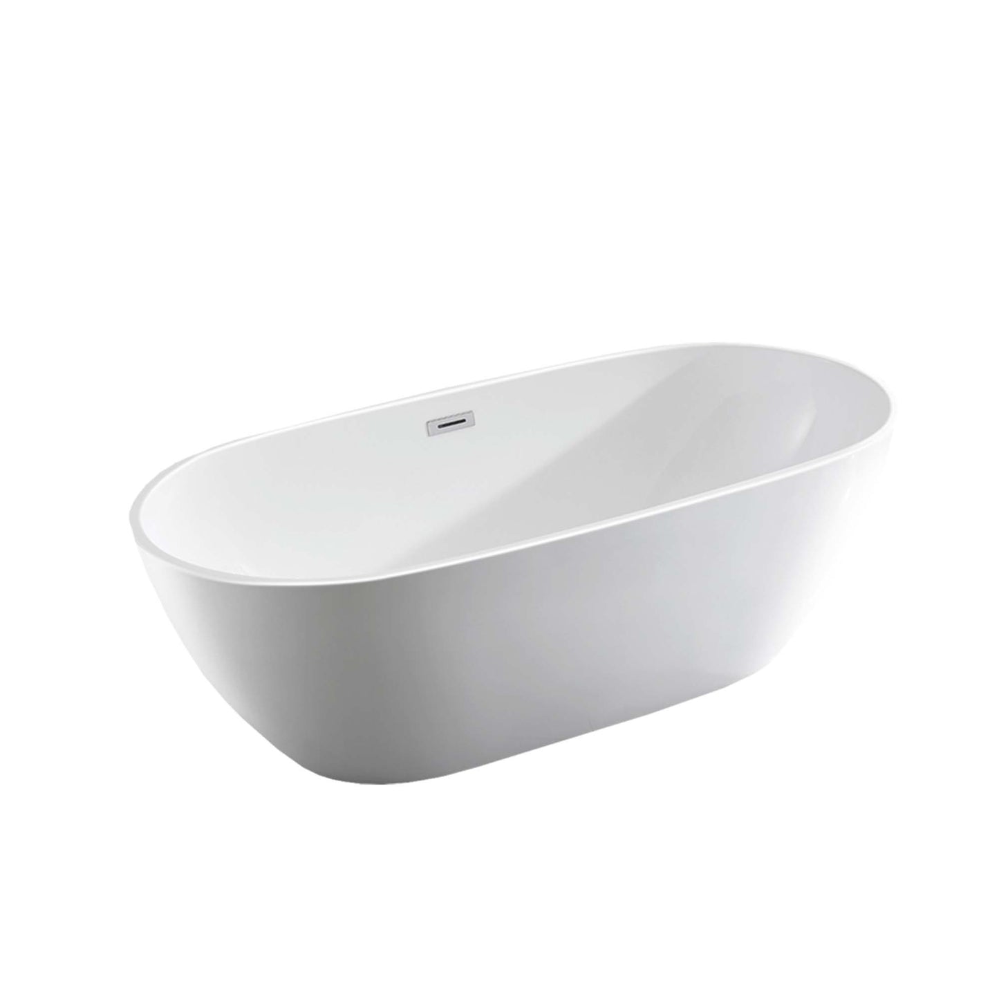 Como 71 inch Freestanding Bathtub in Glossy White