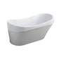 Barletta 69 in. Freestanding Bathtub in Glossy White