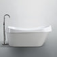 Barletta 69 in. Freestanding Bathtub in Glossy White