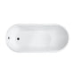 Barletta 69 in. Freestanding Bathtub in Glossy White