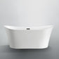 Bergamo 67 in. Freestanding Bathtub in Glossy White