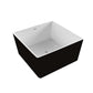 Biella 47 in. Freestanding Bathtub in Black