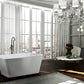 Florence 59 in. Freestanding Bathtub in Glossy White