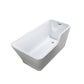 Florence 59 in. Freestanding Bathtub in Glossy White