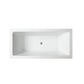 Livorno 59 in. Freestanding Bathtub in Glossy White