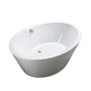 Udine 67 in. Freestanding Bathtub in Glossy White