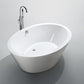 Udine 67 in. Freestanding Bathtub in Glossy White