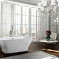 Novara 59 in. Freestanding Bathtub in Glossy White