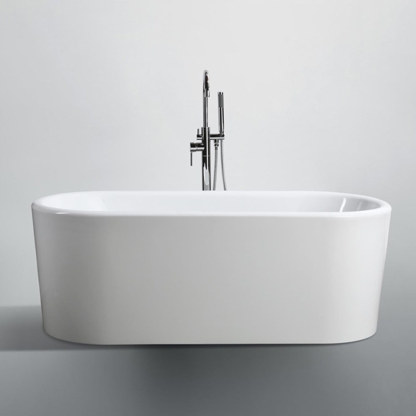 Padua 63 in. Freestanding Bathtub in Glossy White