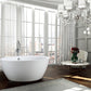 Pescara 59 in. Freestanding Bathtub in Glossy White