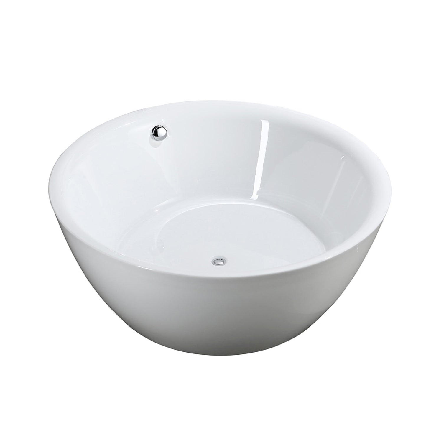 Pescara 59 in. Freestanding Bathtub in Glossy White