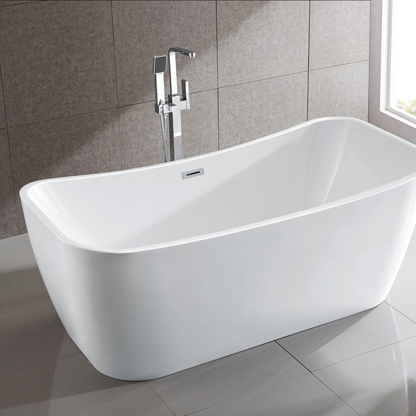 Arles 67 in. Freestanding Bathtub in White