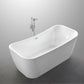 Arles 67 in. Freestanding Bathtub in White