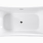 Arles 67 in. Freestanding Bathtub in White