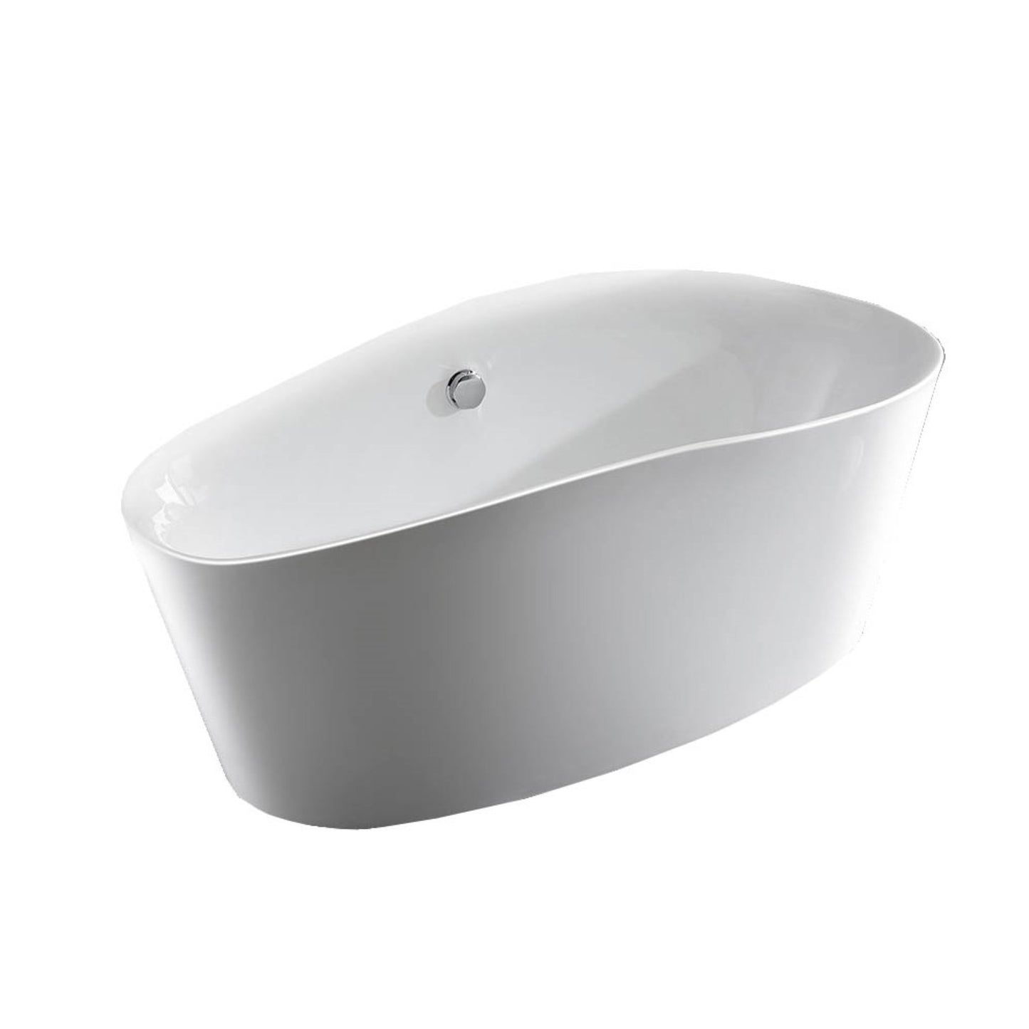 Grasse 67 in. Freestanding Bathtub in White