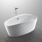 Grasse 67 in. Freestanding Bathtub in White