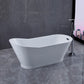 Melun 67 in. Freestanding Bathtub in White