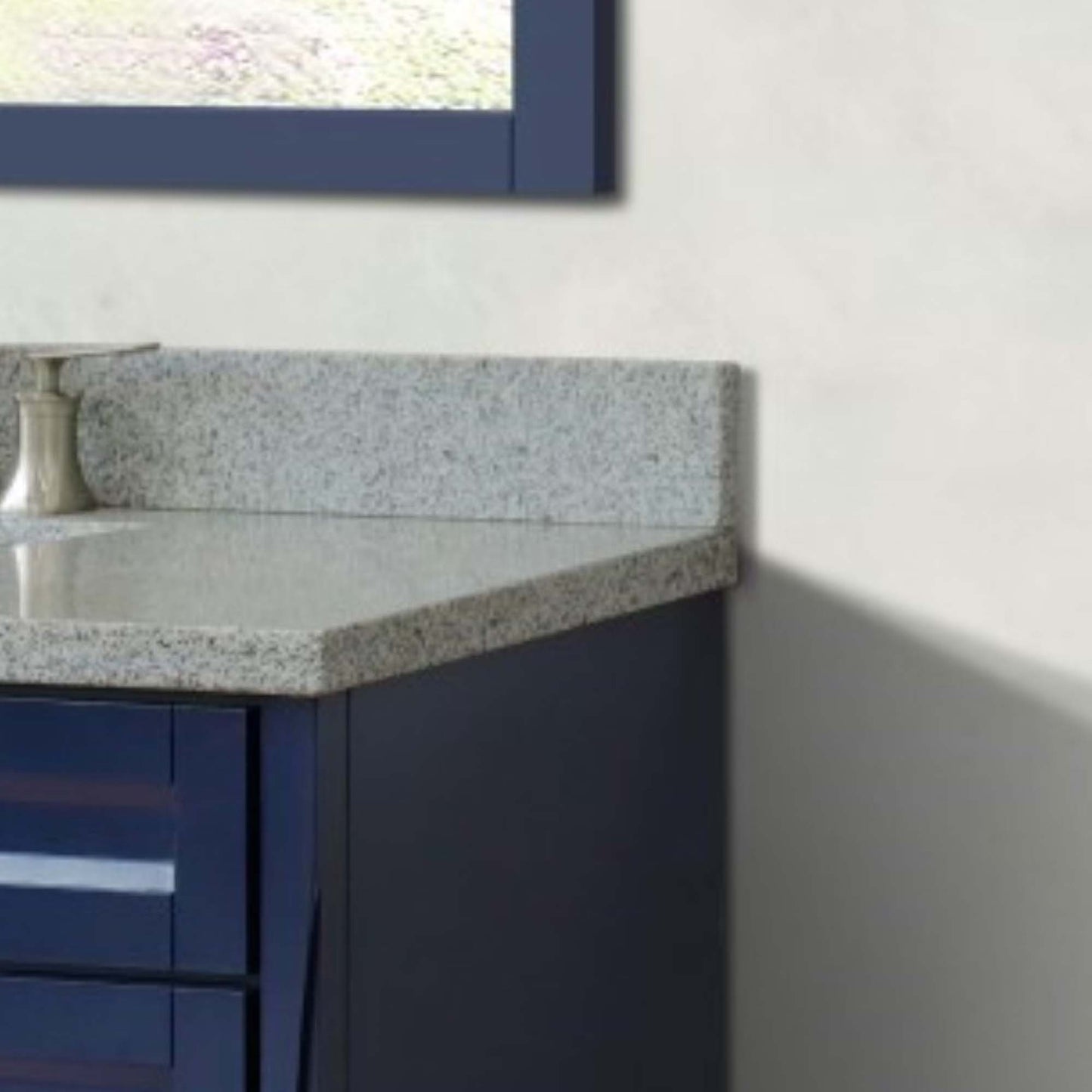 31 in. Gray Granite Backsplash