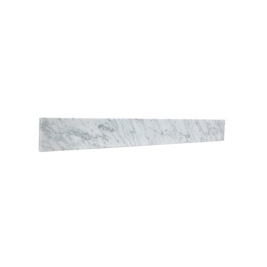 30 in. Jazz White Marble Backsplash