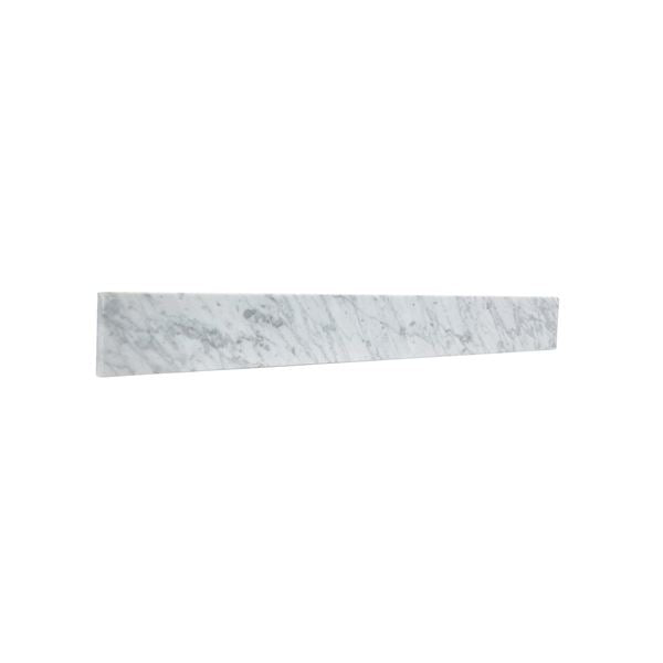 30 in. Jazz White Marble Backsplash