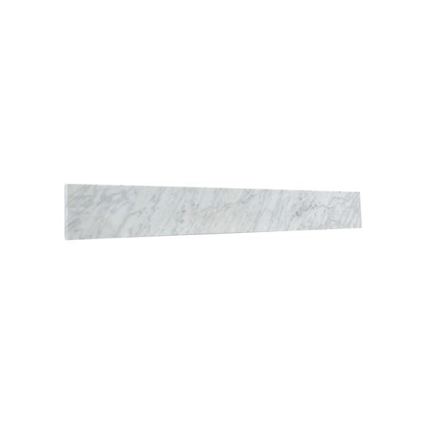 30 in. Jazz White Marble Backsplash