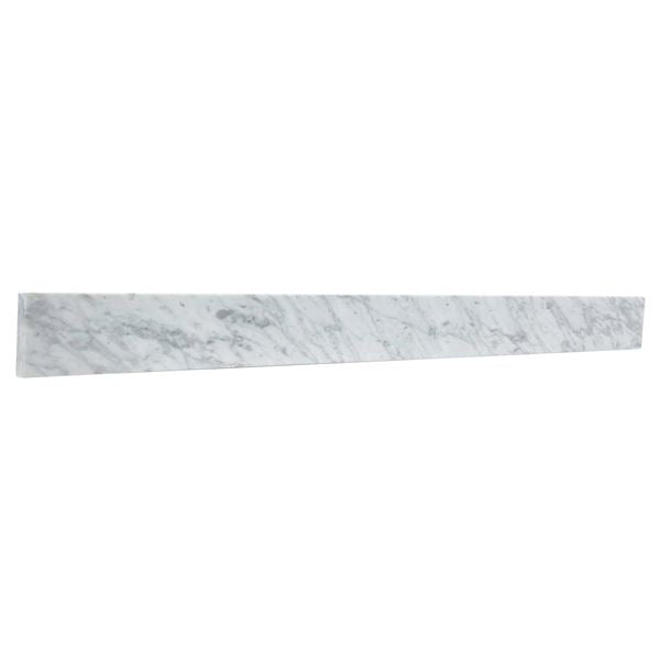 48 in. Jazz White Marble Backsplash