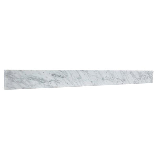 48 in. Jazz White Marble Backsplash