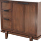 37 in. Single Sink Vanity in Dark Cherry with Engineered Quartz Top