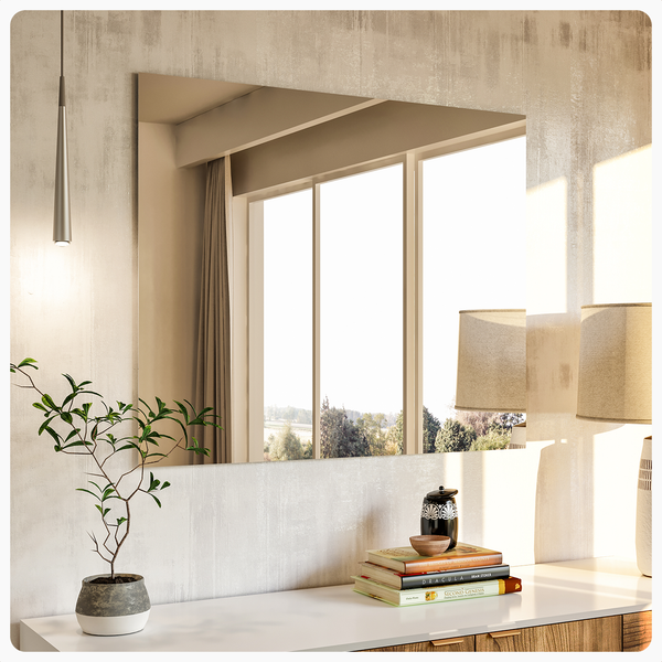 Eviva Sleek 30 Frameless Bathroom Wall Mirror