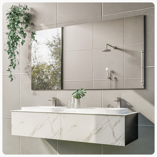 Eviva Sleek 48" Frameless Bathroom Mirror