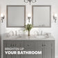 Eviva Acclaim Transitional Gray Bathroom Vanity Mirror