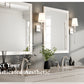 Eviva Acclaim Transitional White Bathroom Vanity Mirror