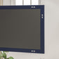 Acclaim 42"W x 30"H Rectangular Mirror with Blue Wooden Frame