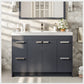 Eviva Lugano 42" Gray Modern Bathroom Vanity with White Integrated Acrylic Sink