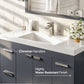 Eviva Lugano 42" Gray Modern Bathroom Vanity with White Integrated Acrylic Sink