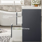 Eviva Lugano 42" Gray Modern Bathroom Vanity with White Integrated Acrylic Sink