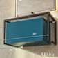 Eviva Modena 32" Wall Mounted Teal Bathroom Vanity with White Integrated Solid Surface Countertop