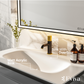 Eviva Modena 32" Wall Mounted Gray Bathroom Vanity with White Integrated Solid Surface Countertop